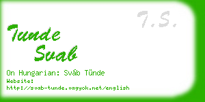 tunde svab business card
